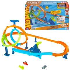 Mattel - Hot Wheels City - Kaszkadőr duplahurok játékszett (JHK73)