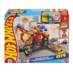Hot Wheels City - Rágógumi automata játékszett (HDR24-JBM62)