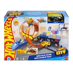 Mattel - Hot Wheels City - Rendőrállomás játékszett (JBM71)