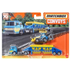 Matchbox Convoys - Ford C900 Cabover and MBX Gravel trailer, MBX Backhoe (GBK70-HLM87)