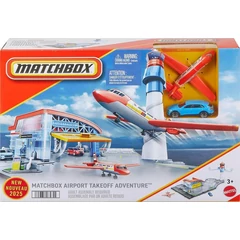 Matchbox - Repülőtér és Légi irányítóközpont játékszett (JBW37)