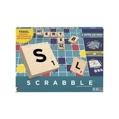Scrabble Original és Társas - 2 az 1-ben - fából (JLJ67)