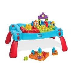 Mega Bloks - Klasszikus hordozható építőasztal építőkockákkal (FGV05)