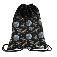 BeUniq Dinoszauruszos zsinóros hátizsák, tornazsák