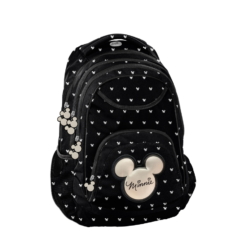BeUniq Minnie Mouse hátizsák, iskolatáska - 3 rekeszes - Minnie Black