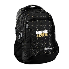 BeUniq Minnie Mouse iskolatáska, hátizsák - 3 rekeszes - Minnie Gold