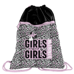 Minnie Mouse zsinóros hátizsák, tornazsák - Girls support girls