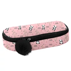 Panda ovális tolltartó - Pink