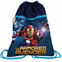 Avengers - Bosszúállók zsinóros hátizsák, tornazsák - The Armored Avenger (AIN-713)
