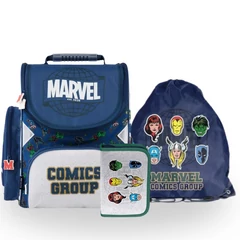 Avengers - Bosszúállók - Comics Group ergonomikus iskolatáska szett felszerelt kihajtható tolltartóval (AV24HH-525-1-szett)