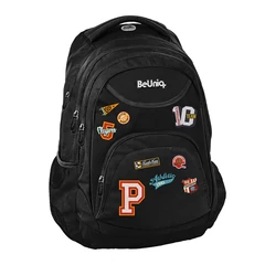 BeUniq hátizsák, iskolatáska - 3 rekeszes - Leauge - Fekete (BU25BL-2708)