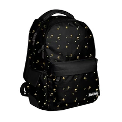 BeUniq iskolatáska, hátizsák - 3 rekeszes - Black (BU25GF-2705)