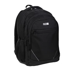 BeUniq iskolatáska, hátizsák - 3 rekeszes - fekete (PPBL-7004)