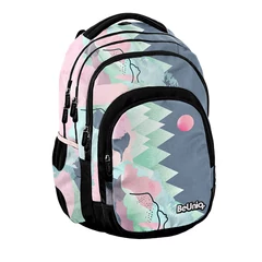 BeUniq iskolatáska, hátizsák - 3 rekeszes - Pasztell (BU25PE-2706)