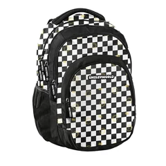 BeUniq iskolatáska, hátizsák - 3 rekeszes - Pepita - Smiley (SM25LS-2706)