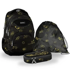 BeUniq iskolatáska szett - Smiley World (SM25LN-2708-1-szett)