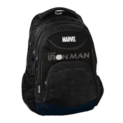 BeUniq Marvel hátizsák, iskolatáska - 3 rekeszes - Ironman Holo