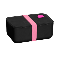 BeUniq műanyag uzsonnás doboz - Pink-fekete