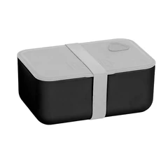 BeUniq műanyag uzsonnás doboz - Fekete-szürke (BUGB-3033)