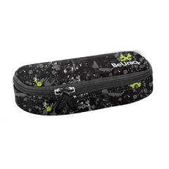 BeUniq ovális tolltartó - Black, green (BU25BR-013)