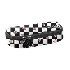 BeUniq ovális tolltartó - Pepita, virágos (BU25KW-013)