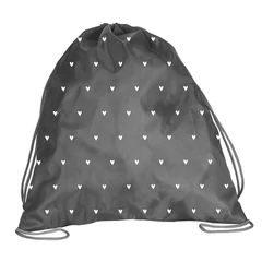 BeUniq Szivecskés tornazsák - szürke (BU24HT-714)