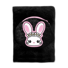 BeUniq szőrmés napló - 14 x 21 cm - Rabbit Check (BU26ZJ-3682)