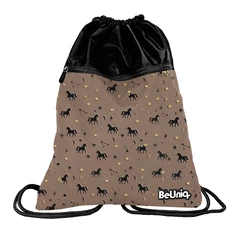 BeUniq Unikornis zsinóros hátizsák, tornazsák - Brown