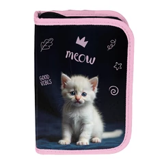 Cicás kihajtható tolltartó - White Kitty (PP26CD-P001BW)