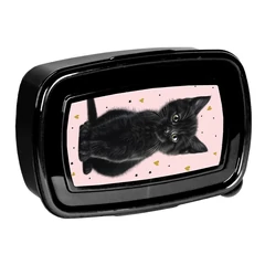 Cicás műanyag uzsonnás doboz - Black Cat (PP26BC-3022)