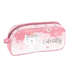 Cicás szögletes tolltartó - Cute Kitty (PP26CK-004)