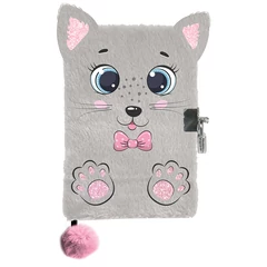 Cicás szőrmés napló - 14 x 21 cm (PP23CA-3676)