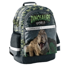 Paso - Dinoszauruszos iskolatáska, hátizsák - 3 rekeszes - World (PP23DZ-116)