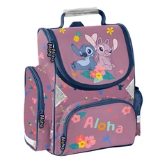 Disney - Stitch ergonomikus iskolatáska - Angel Aloha (DS26VV-525)