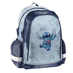 Disney - Stitch ergonomikus iskolatáska, hátizsák - 3 rekeszes - Blue Aloha (DS26UU-081)