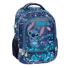 Disney - Stitch iskolatáska, hátizsák - 2 rekeszes - Cosatal Cool (DS26XX-260)
