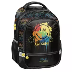 Emoji iskolatáska, hátizsák - 2 rekeszes - Be Awesome (SM24LP-260)