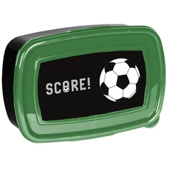 Focis műanyag uzsonnás doboz - zöld, fekete (PP25FA-3022)