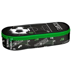 Focis ovális tolltartó - zöld, fekete (PP25FA-013)