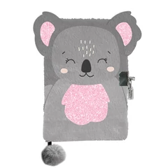 Koalás szőrmés napló - 14 x 21 cm (PP23KL-3676)
