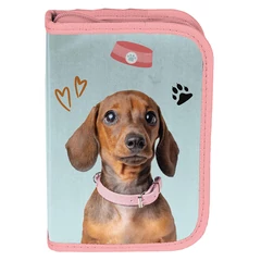 Kutyás kihajtható tolltartó - Tacskó (PP25JA-P001BW)