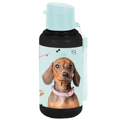 Kutyás műanyag kulacs - Tacskó (PP25JA-3030)