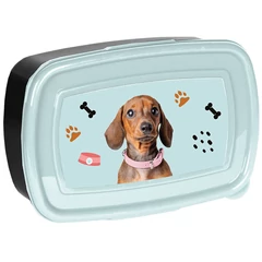 Kutyás műanyag uzsonnás doboz - Tacskó (PP25JA-3022)