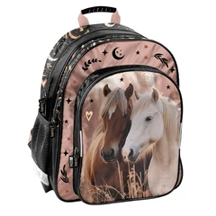 Lovas ergonomikus iskolatáska, hátizsák - 2 rekeszes - Horses (PP26HR-090)