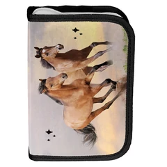 Lovas kihajtható tolltartó - Lovely Horses (PP25HA-P001BW)