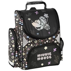 Minnie Mouse ergonomikus iskolatáska - Black, Flower (DM25RR-525)