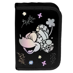 Minnie Mouse kihajtható tolltartó - Black, Flower (DM25RR-P001BW)