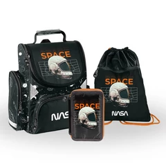 Nasa ergonomikus iskolatáska szett felszerelt kihajtható tolltartóval - Space (PP24SC-525-2-szett)