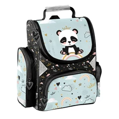 Panda ergonomikus iskolatáska - Szivárvány (PP24PN-525)