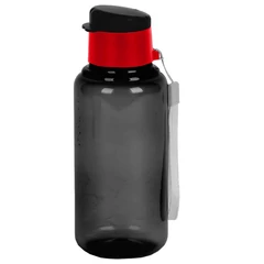 Smiley műanyag kulacs - black, red (PPCC-3030)